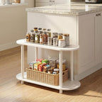 Furinno Turn-N-Tube No Tools Modern Oval Side Table - Image 4