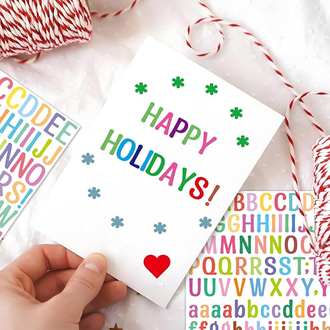 Letter Stickers 1 inch, Self-Adhesive Vinyl Waterproof ABC Letter Stickers - Image 5