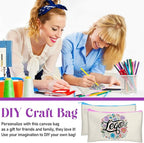 Legigo Blank Canvas Bag Zipper Pouch Makeup Bags Bulk - Image 7