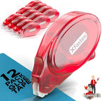 XFasten Adhesive Roller for Scrapbooking, 8mm x 30ft 12-Pack Double Sided Glue by XFasten