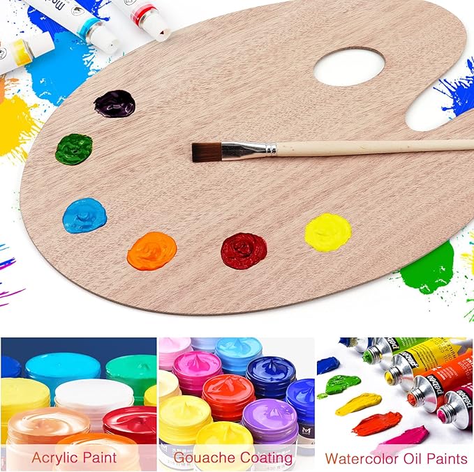 Tamaki Wooden Paint Palette Paint Tray Palettes - Image 4