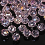 300pcs 8mm Crystal Glass Beads for Jewelry Making Faceted Rondelle Flat Beads by Nitopupu