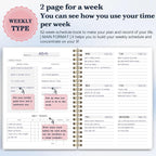 Undated Weekly Planner- Weekly Goals Notebook, A5 To Do List Planner, Habit - Image 4