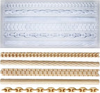 FUNSHOWCASE Chains Mold for Polyclay Air Dry Clay Plaster, 6 Trimmings #4719 by FUNSHOWCASE