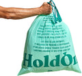 HoldOn 13-Gallon Trash Bags – Plant-based Tall Kitchen Trash Bags with Drawstring Handles for Tall Trash Bins, Heavy-duty and Compostable Large Trash Bags (40 bags)