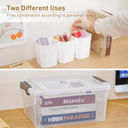 Citylife 17 QT Plastic Storage Bins Clear Storage Box - Image 4