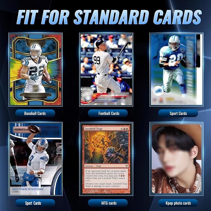 600ct Clear Card Sleeves for Trading Cards, Baseball Sports Soft Sleeves - Image 4