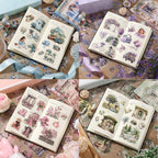 4 Book pet Scrapbooking Stickers Pre-Cut 480 PET Stickers People Sticker Books - Image 3