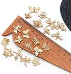 WOCRAFT 60pcs KC Gold Butterfly Bracelet Charms - Image 3