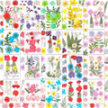 200 Pcs Dried Pressed Flowers for Crafts, 20 Sheets Real Dry Florals and Leaves by Evatage