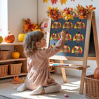 FYSUIMU 50 Sets Fall Thanksgiving Turkey DIY Cutouts Turkey and Hat Cut-Outs - Image 6