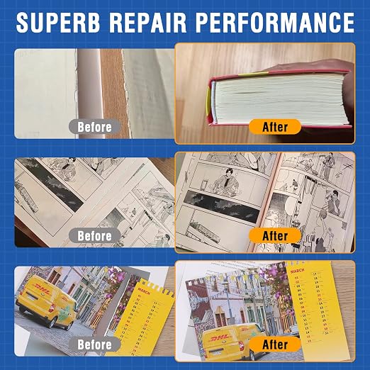 TEAWOO Book Repair Kit, 8.5 Oz + 2×1.35 Oz Acid-Free PVA Adhesive | Binding - Image 4