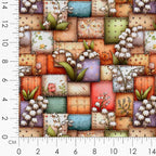 Patchwork Forest Girl Cotton Fabric Panel – Six 10×10 inch Designs + Bonus - Image 8