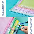 LEOBRO Mesh Zipper Pouch Bags, 13.2"x 9.2" Zipper Pouch, Storage Bags Pouch - Image 4