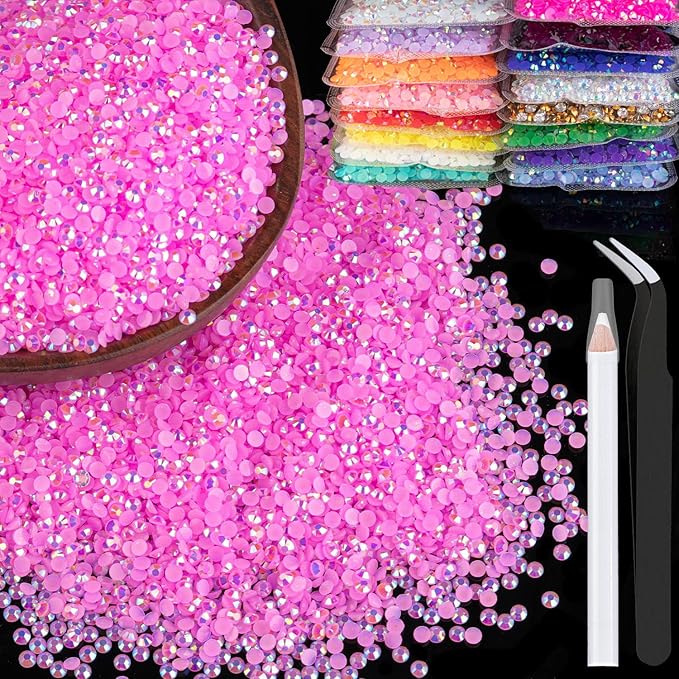 5000pcs 3mm Resin Rhinestones Bulk by BELLEBOOST