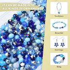 4/6/8mm Crystal Glass Beads, 3 Sizes Total 1000pcs Faceted Briolette Rondelle - Image 4