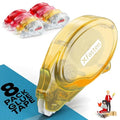 XFasten Double Sided Tape for Scrapbooking, 8mm x 30ft 8-Pack Multicolor by XFasten