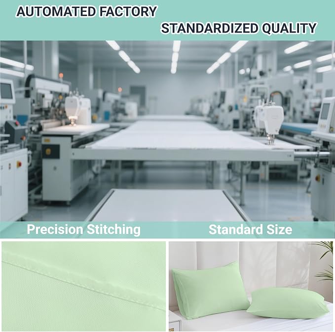 ZPECC Pillow Cases Queen Size Set of 12, 20x30 Envelope Closure Pillowcases - Image 4