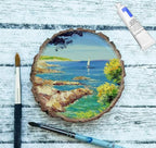 Unfinished Wood Slices for centerpieces 18 PCS 5.1-5.5 Inch, Round Wooden Discs - Image 6