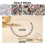 HardyGuo Boxed Pony Beads Letter Beads Rainbow Kandi Beads - Image 7