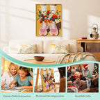 Paint by Numbers Kit for Adults, Sneakers DIY Painting Kit, 16x20 Inch | Flower - Image 7
