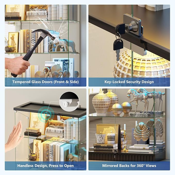 Lvifur RGB Glass Display Cabinet - Image 3
