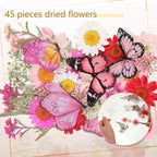 TaoBary 91 Pcs DIY Handmade Transparent Dried Flower Bookmark Set Include - Image 5