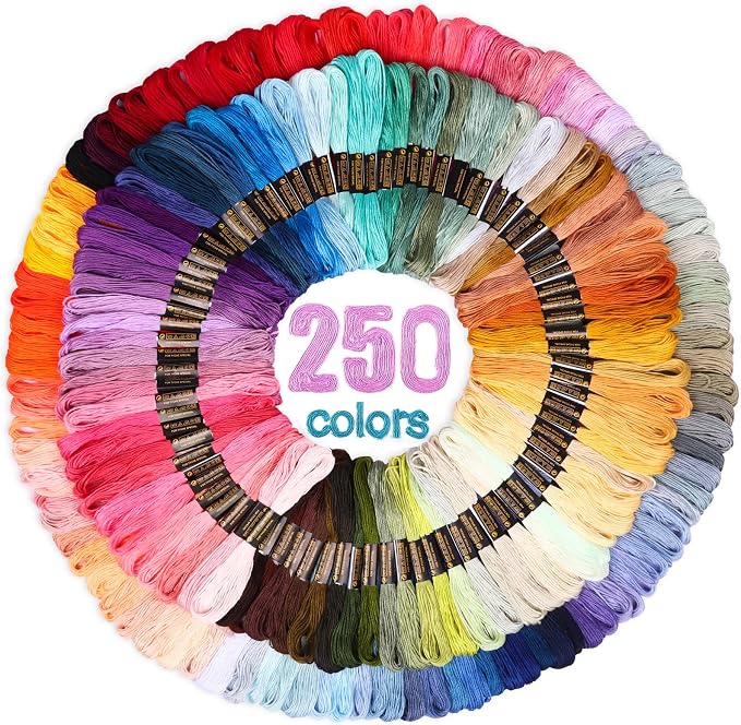 LOVIMAG Embroidery Thread Floss, 250p Colors, Sewing Kit | Friendship Bracelet by LOVIMAG