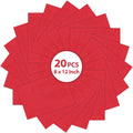 20PCS Red Felt Fabric Sheets by Loyisal