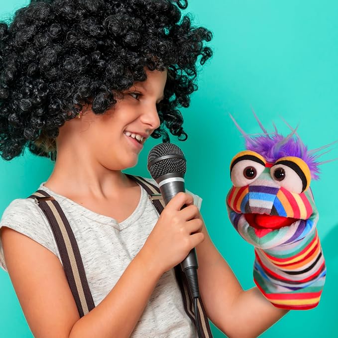 Playful Minds - Living Puppets Pocky Sock Puppet – 10 Inch Plush Hand Puppet - Image 3