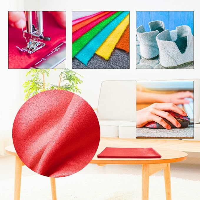 Jtnohx Color Felt, 1 Square Yard Felt Fabric, 1.4mm Thickness Flexible Craft - Image 6