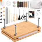 JUPEAN Bookbinding Kit, Book Making Kit, Bookbinding Punching Guide Set by Jupean