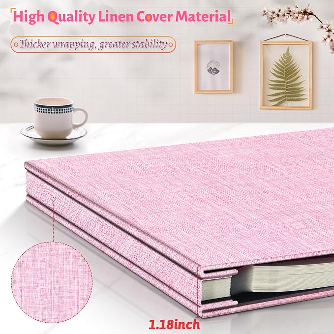 Artfeel Photo Album Self Adhesive Scrapbook, 60 Pages Large Photo Book - Image 5