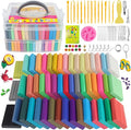CyAJM Polymer Clay 50 Colors, Oven Bake Modeling Clay Kit | DIY Crafts by CyAJM