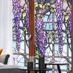 Wisteria Stained Glass Window Frosted Film, Thickened Static Cling Window Cling - Image 5