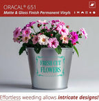 ORACAL 651 Matte Turquoise Vinyl Durable Roll Easy to Weed Permanent Adhesive - Image 3