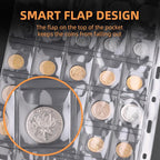 Coin Collection Book Holder for Collectors 2000℉ Fireproof | 300 Pockets Coins - Image 4