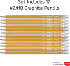 Maped - Essentials Yellow Triangular Graphite #2 Pencils - 12-Pack - Schoolwork - Image 3
