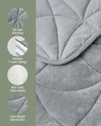 Weighted Lap Blanket 5 lbs for Adults, Luxury Soft Small Weighted Blanket - Image 5