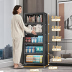 UAMFURI Stackable Storage Bins, 275QT Collapsible Drawers - Image 2