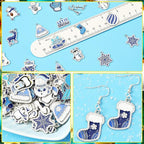 SANNIX 110Pcs/55 Pairs Christmas Winter Charms, Winter Charms - Image 2