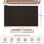 KING MOUNTAIN Leather Repair Patch, 12 x 60 Inches self Adhesive Leather Repair - Image 4