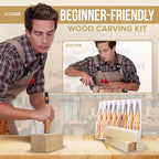 JJ CARE Wood Carving Kit, Beginner Wood Carving Kit - Image 2