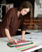 Firbon Green A4 Paper Cutter 12 Inch Titanium Straight Paper Trimmer - Image 5
