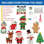 Craftorama Sewing Kit for Kids, Fun and Educational Christmas Craft Set for - Image 2