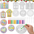 Soulchen 24 Sets Christian Cross Craft Kit, Vbs Religiou Color Your Own Cross by Soulchen