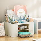 Marbrasse Pen Organizer with 2 Drawer, Desk Organizers and Accessories with 5 - Image 3