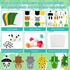 WATINC 6Pcs Hand Puppet Making Kit, Art Craft Felt Sock Puppet Toys, Creative - Image 3