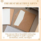 Geiserailie 1 Pcs Embossing Folders 2d/3D Embossing Machine Template Paper Card - Image 6