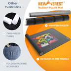 Newverest Jigsaw Puzzle Mat Roll Up, Saver Pad 55” x 35.5” Portable Keeper Up - Image 4